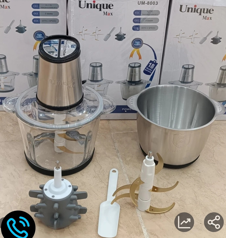 خردکن دو کاسه یونیک UM_8003